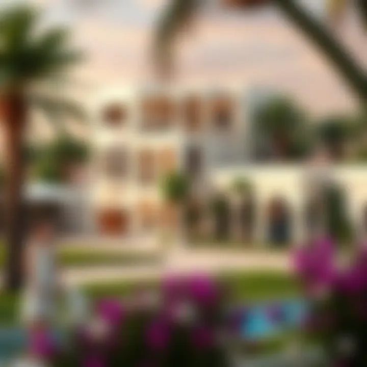 Exclusive community amenities surrounding villas