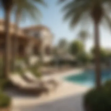 Nature and Leisure Harmonized at Al Barari A tranquil scene showcasing the integration of nature and play