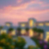 Stunning view of Al Zahia Village showcasing modern architecture