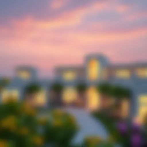 Stunning view of Al Zahia Village showcasing modern architecture