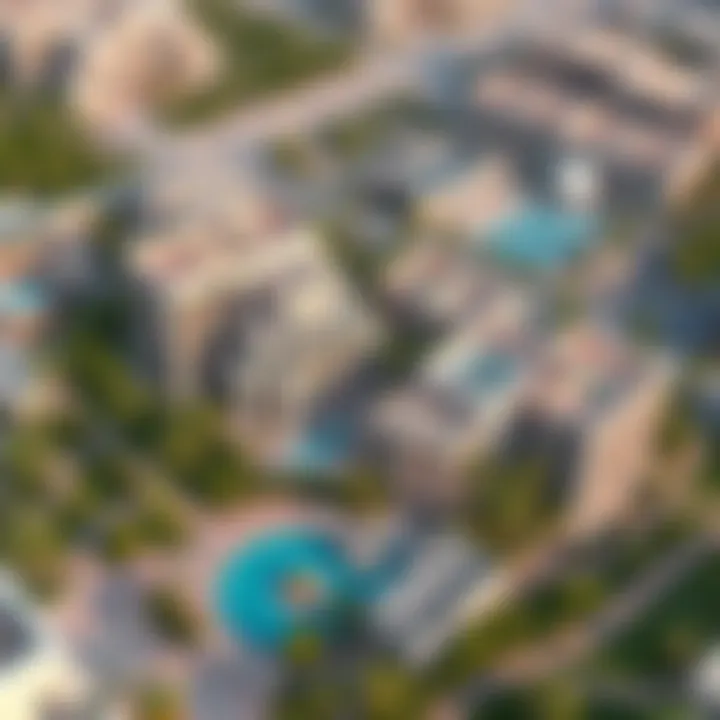 Aerial View of Alaya Dubai Aerial view of Alaya Dubai highlighting its upscale environment