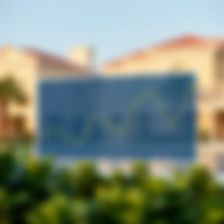 Economic Indicators Impacting Property Values Graph illustrating economic indicators affecting Dubai's property market