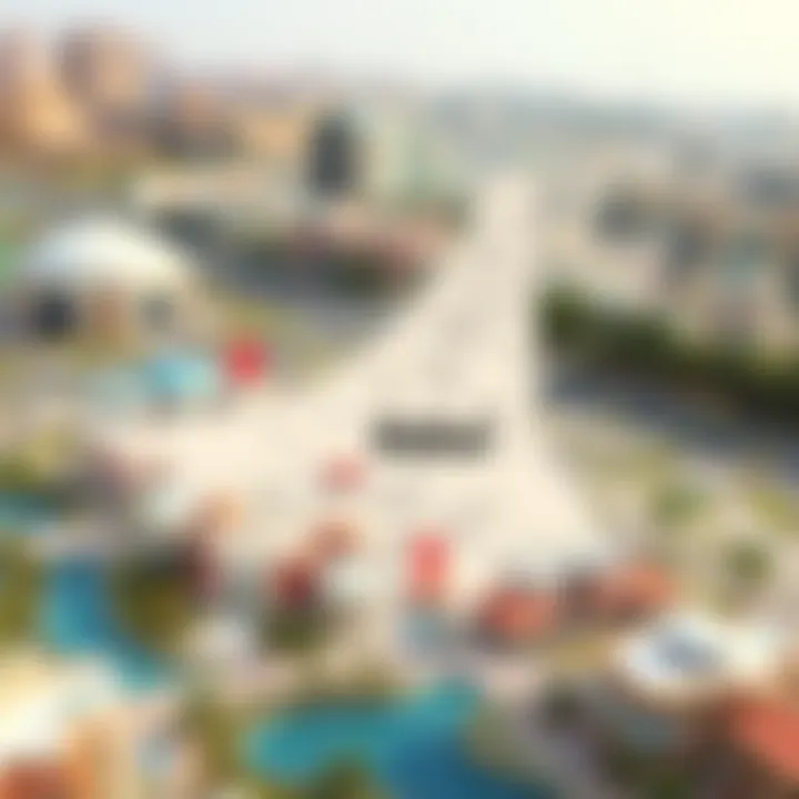 Key Neighborhoods in Dubai Map highlighting key neighborhoods in Dubai's real estate market