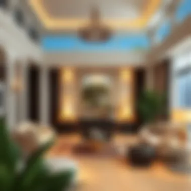 Luxurious Villa Interior Luxurious villa interior with artistic design elements