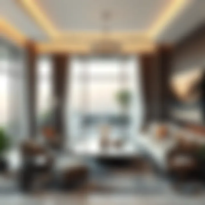 Sophisticated Living Area Sophisticated living area in a high-end villa