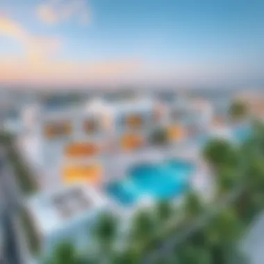 Luxury Villas in Dubai Aerial view of luxury villas in Dubai