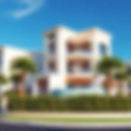 Stunning architectural design of Bianco Dubai Hills showcasing modern elegance