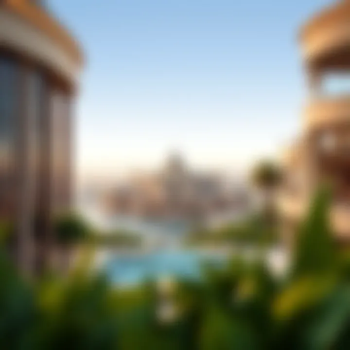 Breathtaking Views from Bulgari Mansion Breathtaking view from the Bulgari Mansion overlooking Dubai