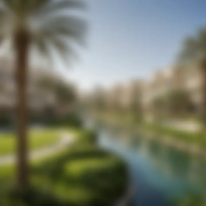 Lush green landscapes and vibrant community parks in Palm Jumeirah