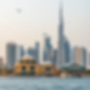 Dubai Skyline with Modern Residences Skyline of Dubai showcasing modern residential buildings