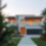 Stunning villa exterior in Dubai Land showcasing modern architecture