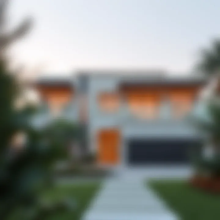 Stunning villa exterior in Dubai Land showcasing modern architecture