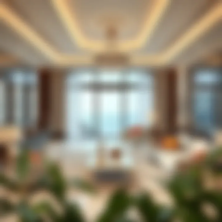 Elegant Interiors of Ellington Palm Jumeirah Luxurious living space within Ellington Palm Jumeirah, highlighting elegant interior design