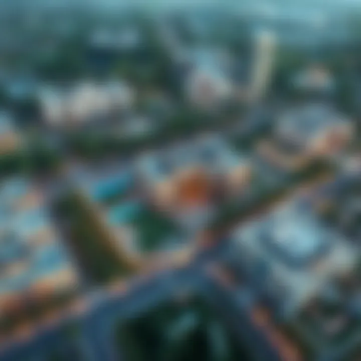 Aerial view of Emaar The Valley showcasing the lush landscape and modern architecture.