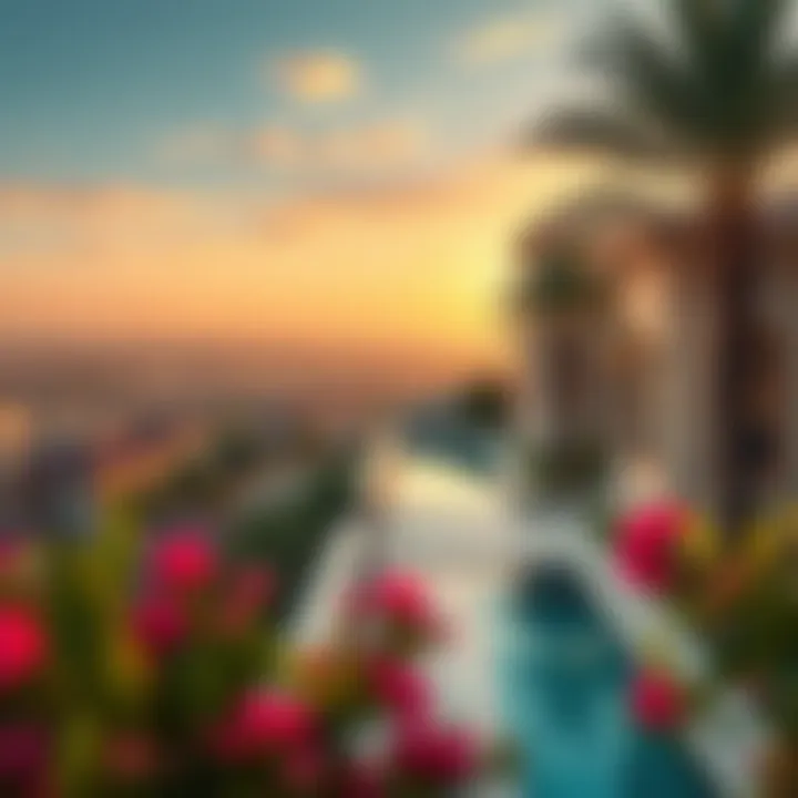 Breathtaking Community Views in Dubai Hills Panoramic view of Dubai Hills community