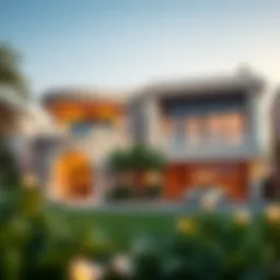 Stunning exterior view of Al Dana Villas showcasing luxurious design
