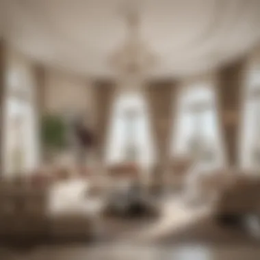 Interior Elegance of Al Furjan Villas Luxurious living room interior of an Al Furjan villa with modern decor