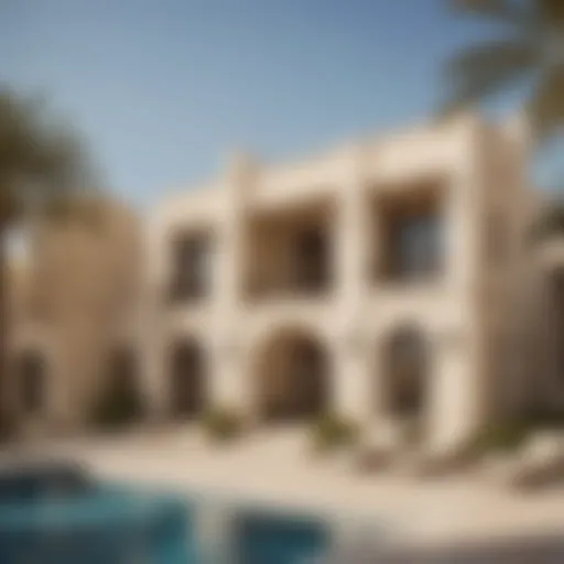 Stunning architectural design of Al Jurf Villas showcasing luxury and elegance