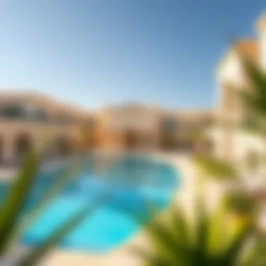 Exclusive Community Amenities at Al Zahia Villas Community amenities at Al Zahia Villas, including a stunning pool and recreational areas