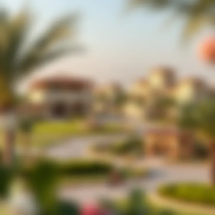 Landscaped Community Areas in Al Zahia Beautifully landscaped community area featuring parks and recreational spaces