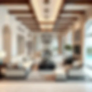 Sophisticated Interior Design of Al Zahia Villas Luxurious interior living space in Al Zahia Villas with contemporary furnishings