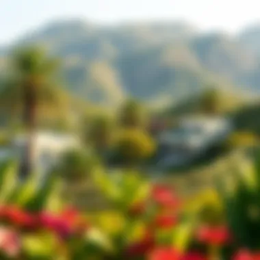 Lush landscapes and vibrant greenery within Aljurf Gardens