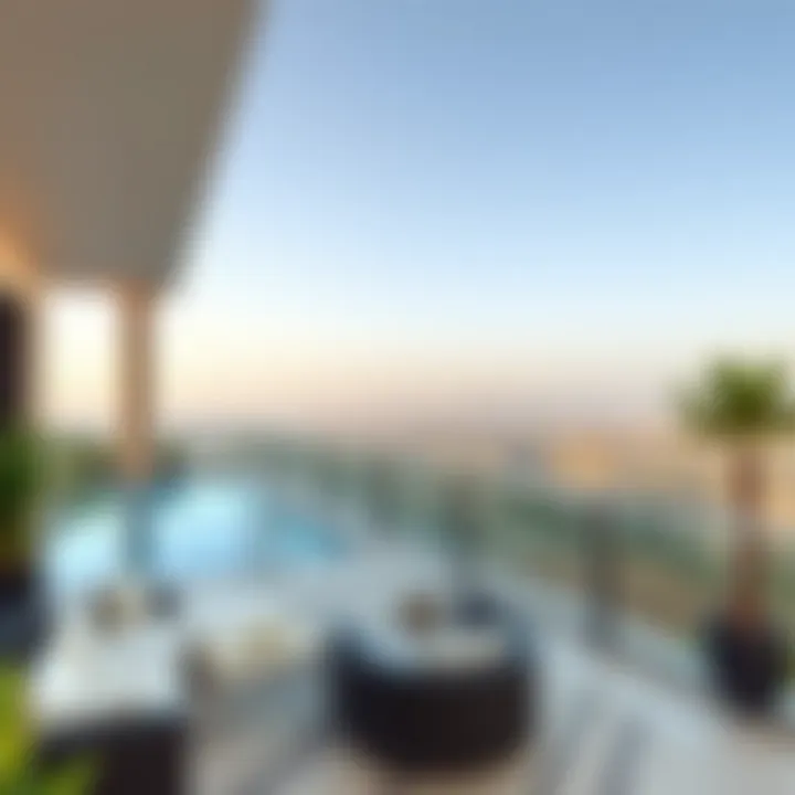 Breathtaking views from the terrace of Arada Villas overlooking Dubai