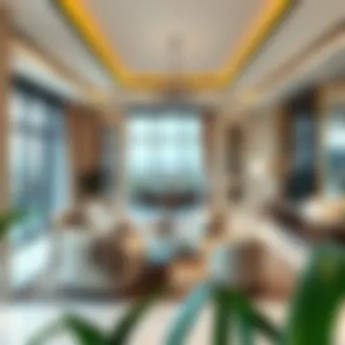 Interior living space of a Damac Hills 2 townhouse