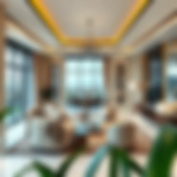 Interior living space of a Damac Hills 2 townhouse