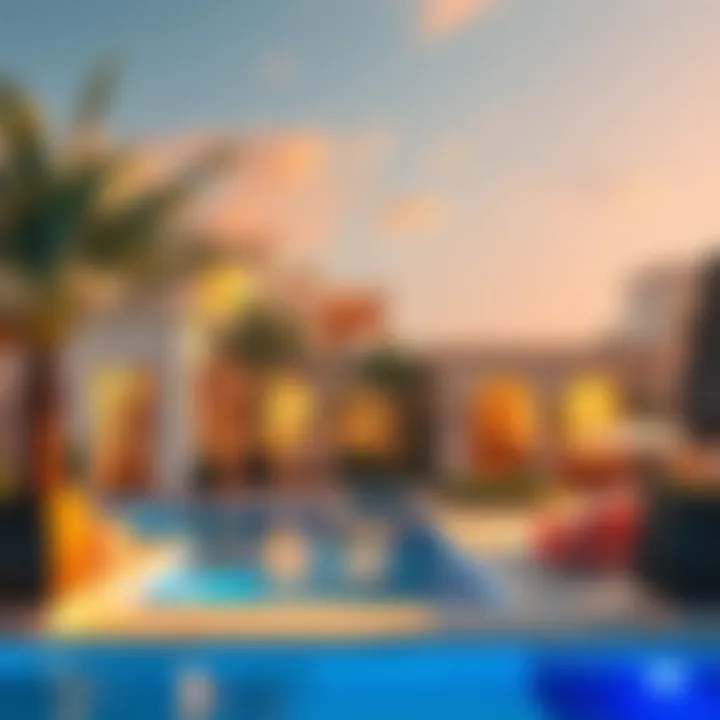 A vibrant lifestyle scene in Damac Utopia