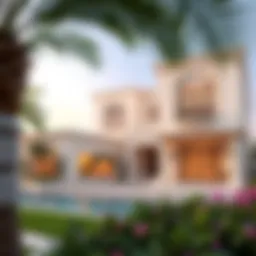 Elegant architectural design of Emaar South Villa