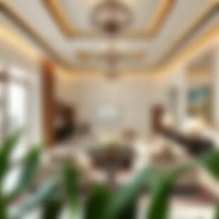 Luxurious interior design of an Emaar villa with modern furnishings