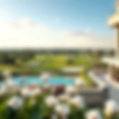 Stunning golf course view from Expo Golf Villas