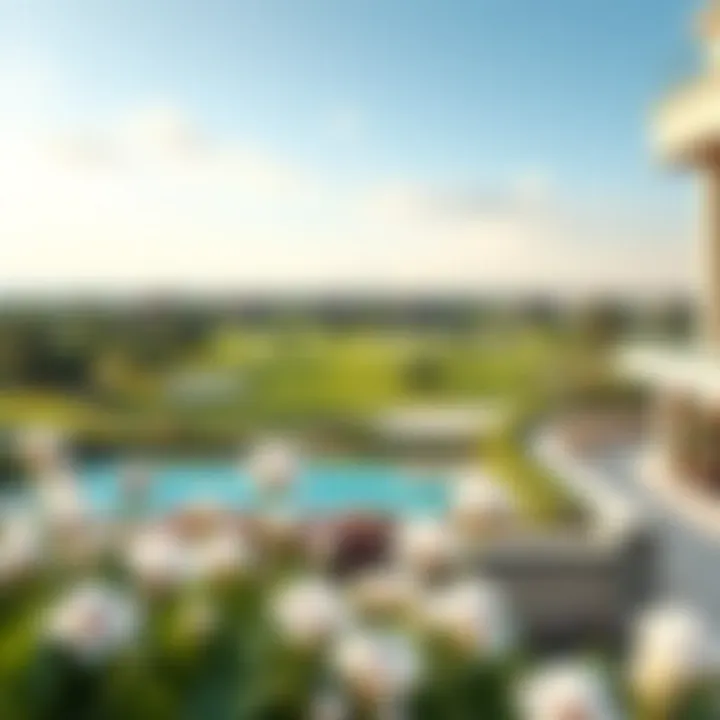 Stunning golf course view from Expo Golf Villas