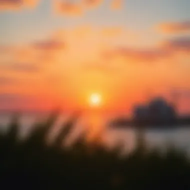 Sunset Over Palm Jumeirah A panoramic sunset view over the waters of Palm Jumeirah, exemplifying the serene atmosphere of Frond C.