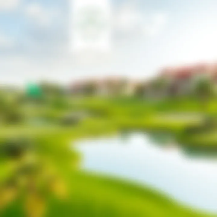 Serene golf course complementing the lifestyle at Golf Place Villas Golf course adjacent to Golf Place Villas