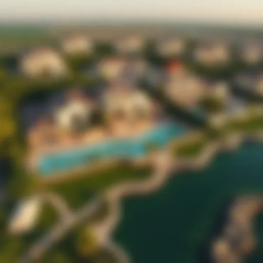 Stunning view of Golf Place Villas with lush greenery