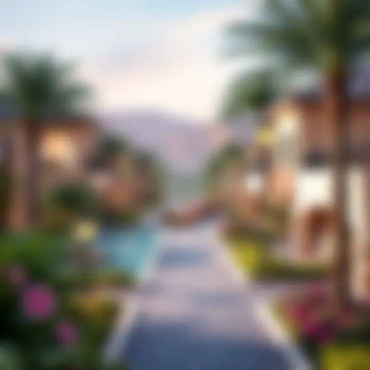 Community Spaces in Dubai Hills Vibrant community spaces surrounding Dubai Hills residences, perfect for families