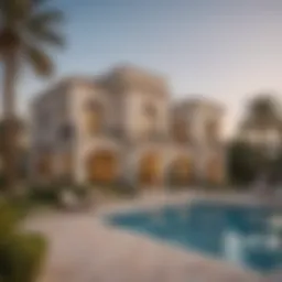 Stunning villa architecture in Jumeirah Gold Estate