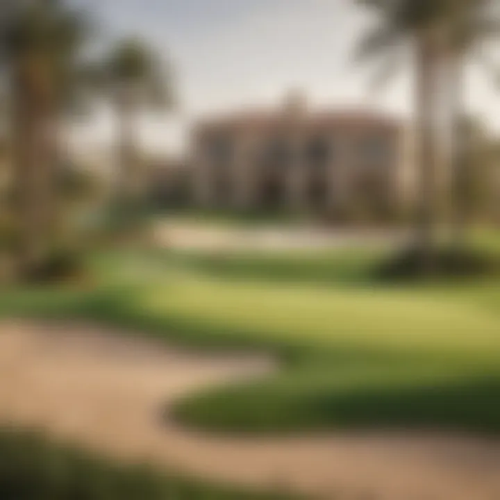 Golfers enjoying a round at one of the championship golf courses in Jumeirah Golf Estates.