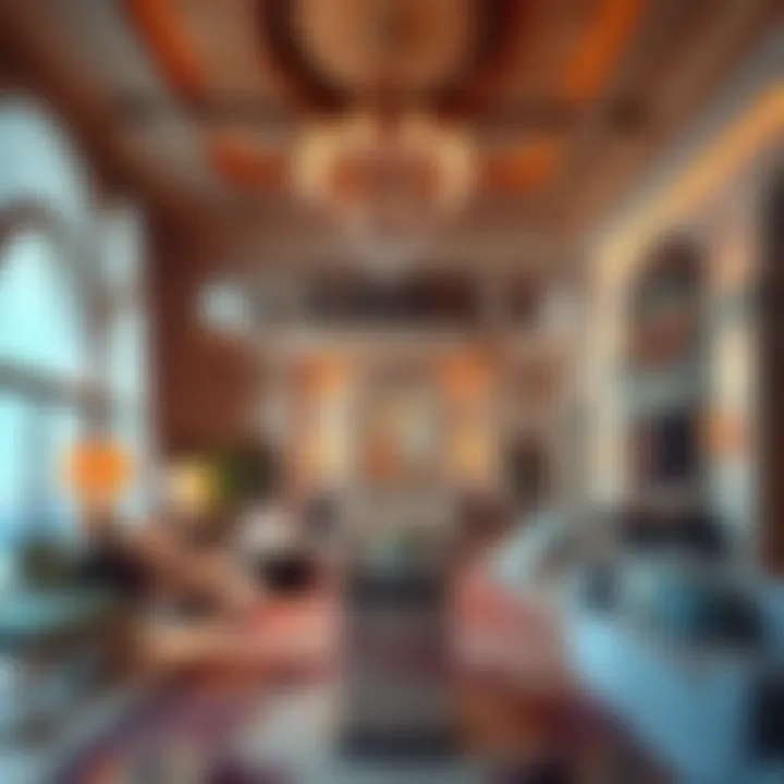 High-end real estate showcasing opulent interiors