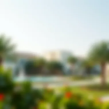 Lifestyle Benefits in Jumeirah Village Circle A serene park within Jumeirah Village Circle enhancing lifestyle