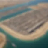 Aerial view of Jebel Ali showcasing its strategic location and port facilities