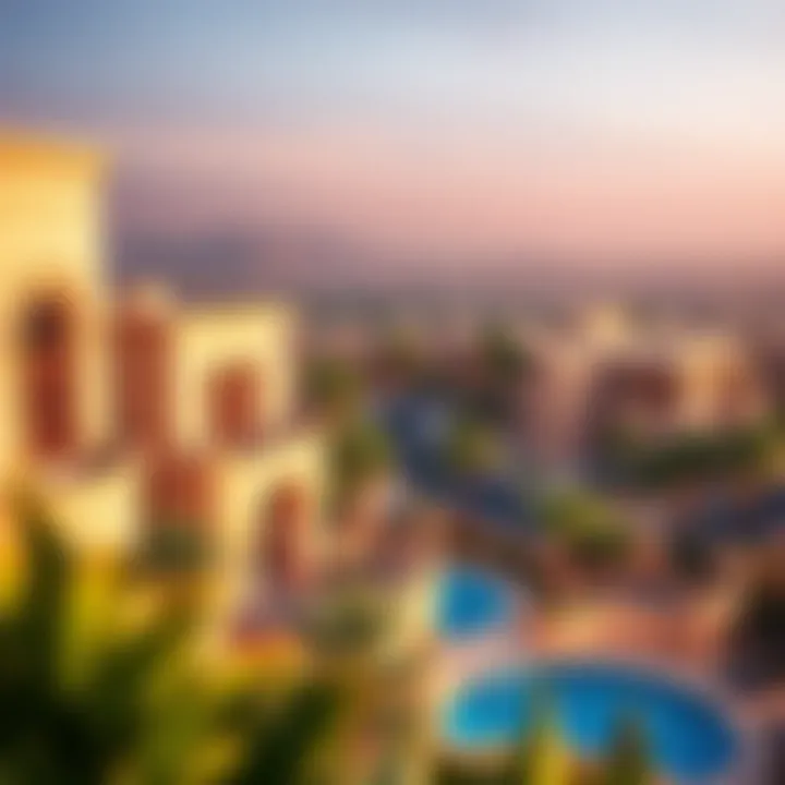 Scenic Views from Dubai Hills Townhouses Breathtaking view from a Dubai Hills townhouse highlighting the surrounding community and amenities