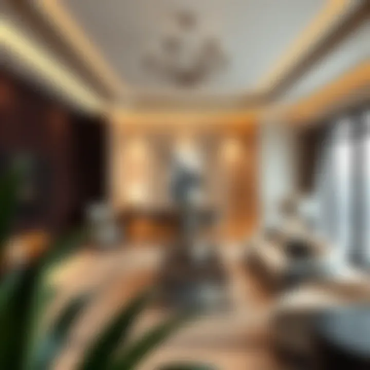 Luxurious Interiors of Dubai Hills Townhouses Elegant interior showcasing the luxurious living spaces of Dubai Hills townhouses