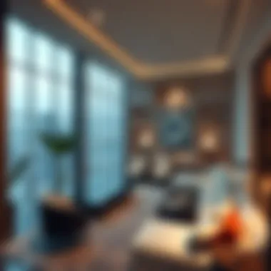 Lavish Amenities in High-End Penthouse Lavish amenities in a high-end penthouse