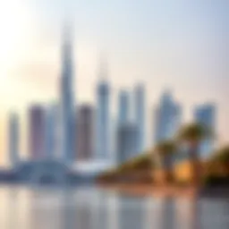 Stunning skyline view of Dubai's luxury district