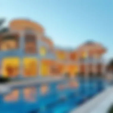 Luxurious villa exterior with stunning architecture