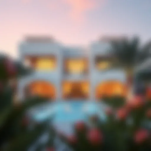 Stunning exterior view of Meydan Villas showcasing modern architecture