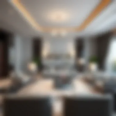 Spacious living room in a Mirdif villa